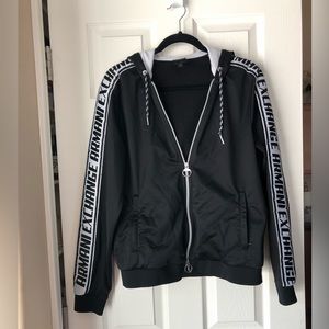A/X Armani Exchange Black Zip-Up Jacket